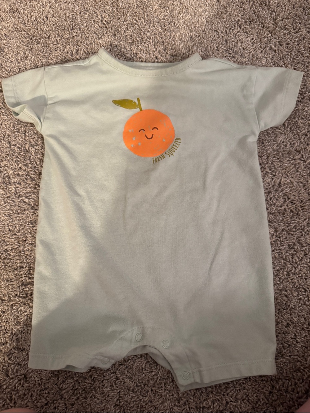Cloud island 6-9M fresh squeezed baby romper